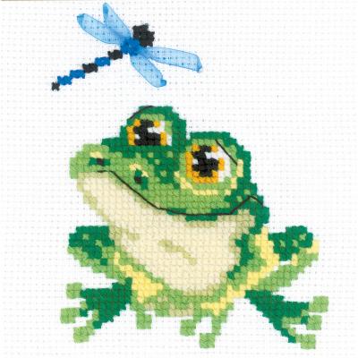 RIOLIS Counted Cross Stitch Kit 6'X6'-Little Frog (10 Count)