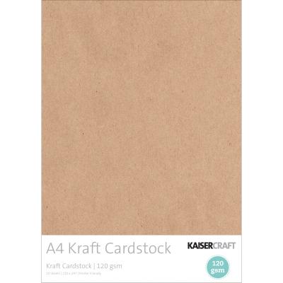 Kaisercraft Cardstock A4 20/Pkg-Kraft, 120gsm
