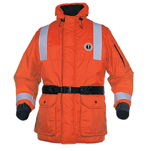 CLOSEOUT - Mustang ThermoSystem Plus Coat - Medium - Orange/Black