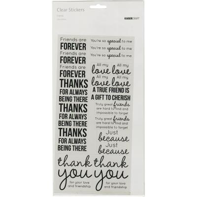 Clear Stickers 5.75'X12'-Friends