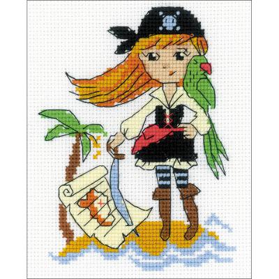 RIOLIS Counted Cross Stitch Kit 5'X6.25'-Treasure Island (14 Count)