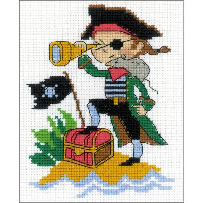 RIOLIS Counted Cross Stitch Kit 5'X6.25'-Brave Pirate (14 Count)