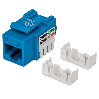 Cat5e Keystone Jack Blue