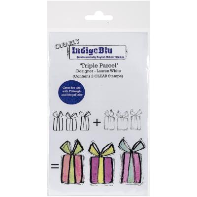 IndigoBlu Clear Stamp 5'X4'-Triple Parcel