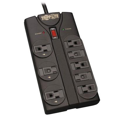 Surge 8 Outlet 8 Cord Black
