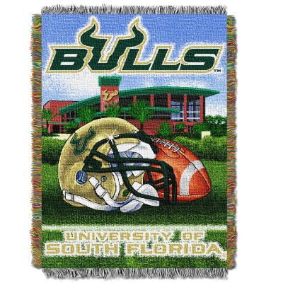South Florida OFFICIAL Collegiate 'Home Field Advantage' Woven Tapestry Throw