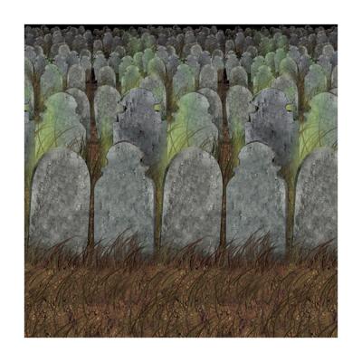 Graveyard Backdrop 4 x 30- Pack of 6