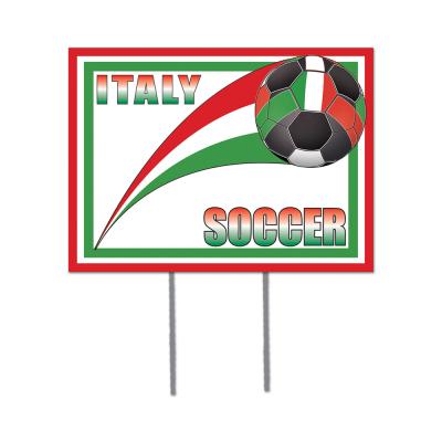 Plastic Yard Sign - Italy 12'' x 16''- Pack of 6