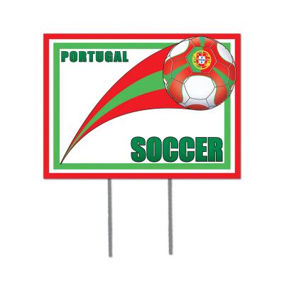 Plastic Yard Sign - Portugal 12'' x 16''- Pack of 6