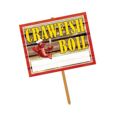 Crawfish Boil Yard Sign 11'' x 14''- Pack of 6
