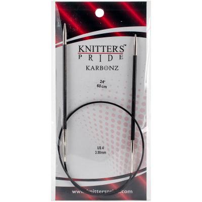 Knitters Pride-Karbonz Fixed Circular Needles 24'-Size 4/3.5mm