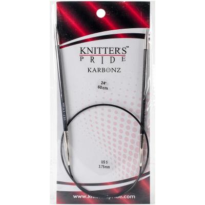 Knitters Pride-Karbonz Fixed Circular Needles 24'-Size 5/3.75mm