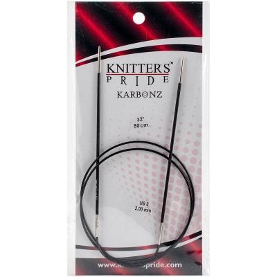 Knitters Pride-Karbonz Fixed Circular Needles 32'-Size 0/2mm