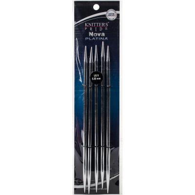 Knitters Pride-Nova Platina Double Pointed Needles 8'-Size 9/5.5mm