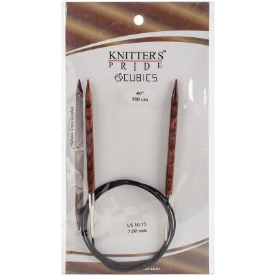 Knitters Pride-Cubics Fixed Circular Needles 40'-Size 10.75/7mm