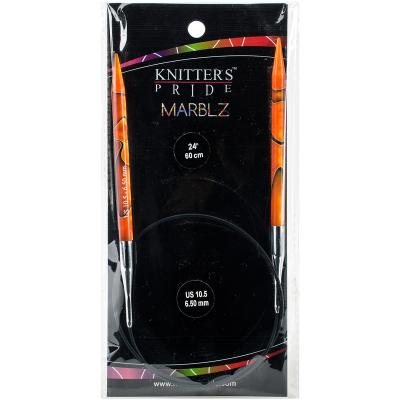 Knitters Pride-Marblz Fixed Circular Needles 24'-Size 10.5/6.5mm