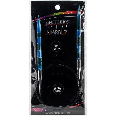 Knitters Pride-Marblz Fixed Circular Needles 32'-Size 10.75/7mm