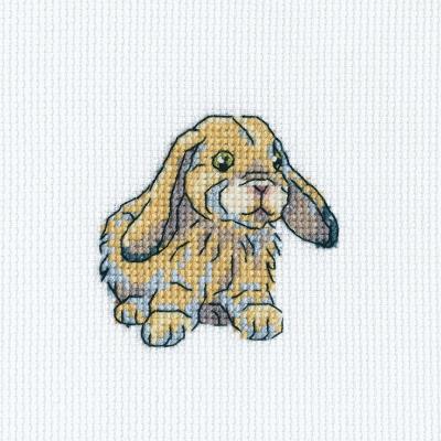 RTO Counted Cross Stitch Kit 3.5'X3.5'-Rabbit Fanny (14 Count)