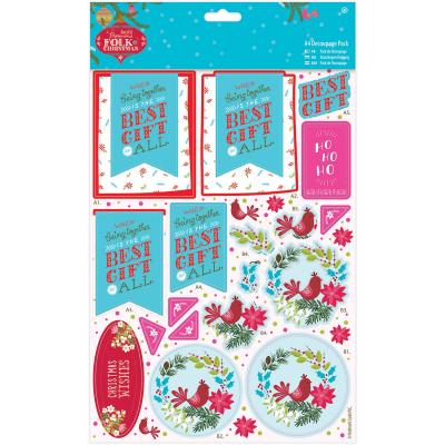 Papermania Folk Christmas A4 Decoupage Pack-Best Gift