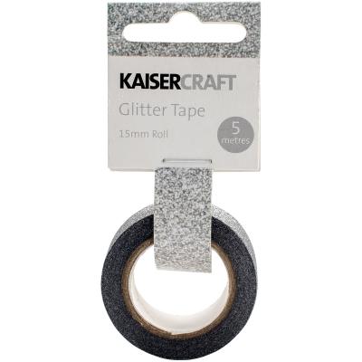 Kaisercraft Glitter Tape .5'X16.5-Steel