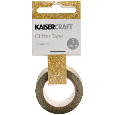 Kaisercraft Glitter Tape .5'X16.5-Gold