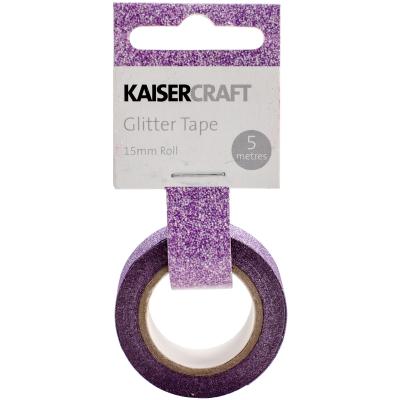 Kaisercraft Glitter Tape .5'X16.5-Lilac