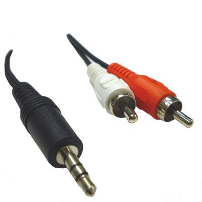 6 2x RCA M to 1x3.5mm M