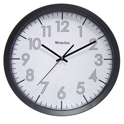 14' Office Black White Clock