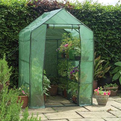 WalkIn Greenhouse With Shelves