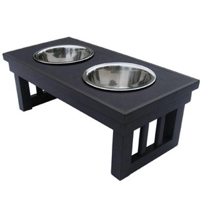 Dog Bowl Double Raised Lrg Esp