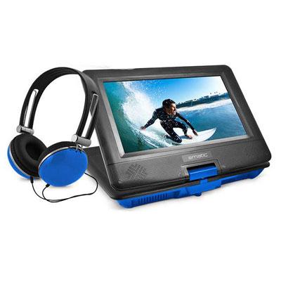 10' Port DVD Hdphn Bndl Blue