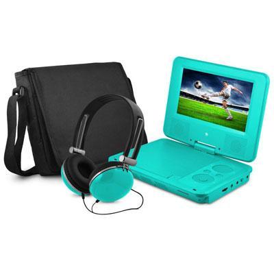 7' DVD Player Bundle Teal