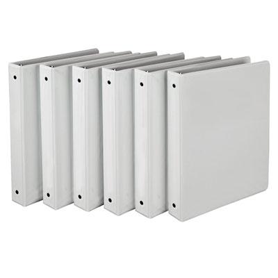 Economy View Binder 1' Wht 6pk