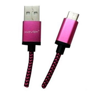 6 USB C M to USB A M Pink