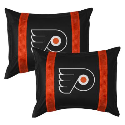 2pc NHL Philadelphia Flyers Pillow Shams Hockey Logo Bedding