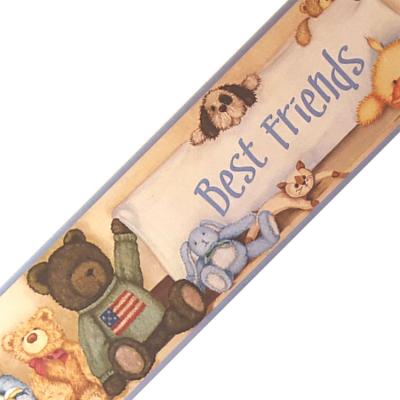 Cuddle Buddles Stuffed Animals Prepasted Wall Border