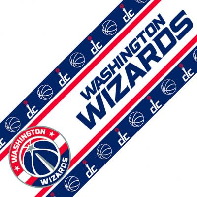 NBA Wizards Wall Border Self-Stick Basketball Border