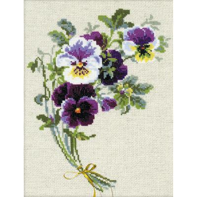 RIOLIS Counted Cross Stitch Kit 9.5'X11.75'-Bunch Of Pansies (14 Count)