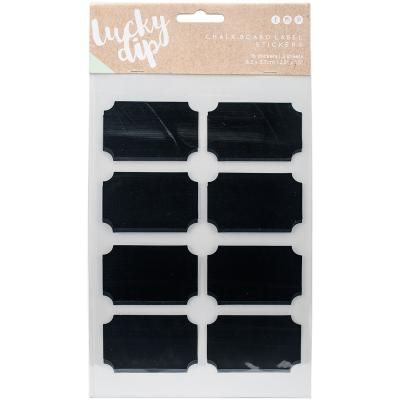 Lucky Dip Chalkboard Stickers 2/Pkg-Labels 2.5'X1.5'