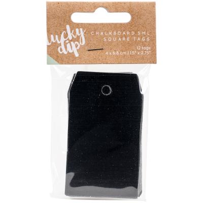 Lucky Dip Chalkboard Tags 12/Pkg-1.5'X2.75' Square