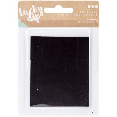 Lucky Dip Adhesive Magnets 20/Pkg-Rectangles .5'X1'