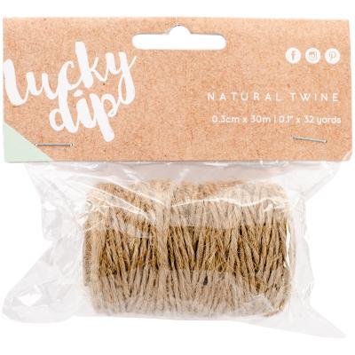 Lucky Dip Twine 32yds-Natural