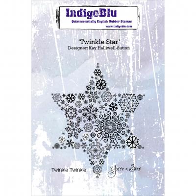 IndigoBlu Cling Mounted Stamp 5'X4'-Twinkle Star