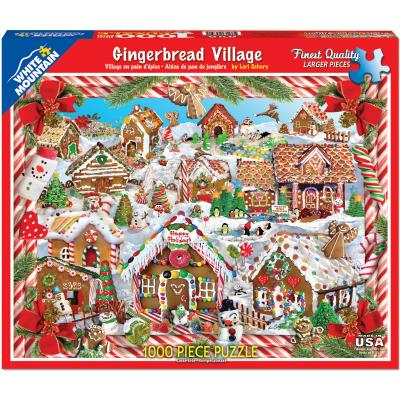 Jigsaw Puzzle 1000 Pieces 24''X30''-Gingerbread Houses