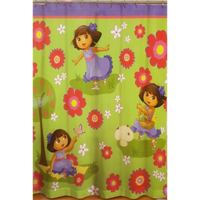 Dora Explorer Shower Curtain Park Picnic Bathroom Accent