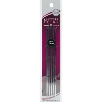 Knitters Pride-Cubics Platina Double Pointed Needles 6'-Size 2.5/3mm