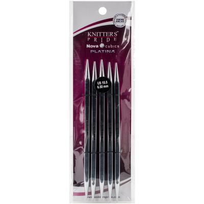 Knitters Pride-Cubics Platina Double Pointed Needles 6'-Size 10.5/6.5mm