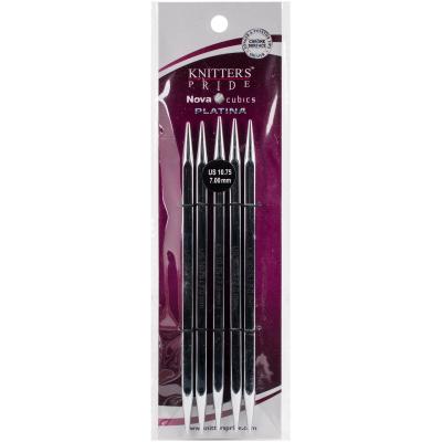 Knitters Pride-Cubics Platina Double Pointed Needles 6'-Size 10.75/7mm