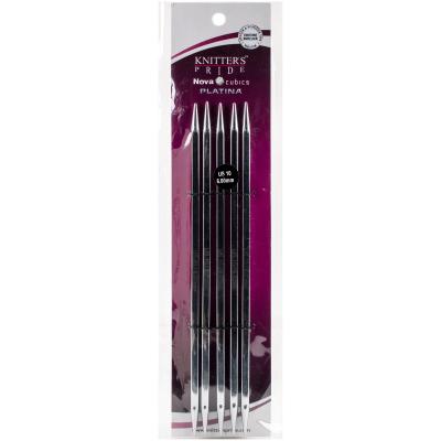 Knitters Pride-Cubics Platina Double Pointed Needles 8'-Size 10/6mm