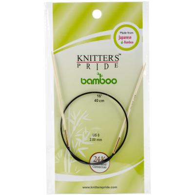 Knitters Pride-Bamboo Fixed Circular Needles 16'-Size 0/2mm